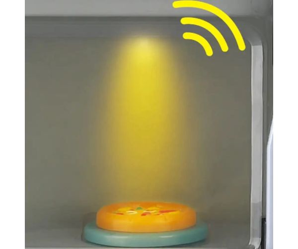 Playgo: Cuptor cu microunde cu elemente de lumină, sunet și mișcare 25x12x17cm