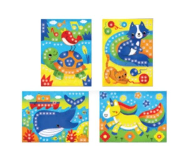Quercetti: Fanta Color Cards Animale set de joc creativ cu puncte