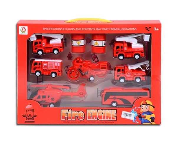 Set de vehicule pompieri 7 bucăți
