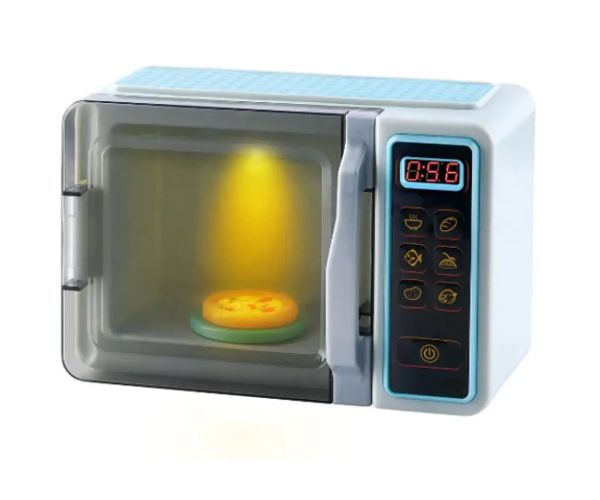 Playgo: Cuptor cu microunde cu elemente de lumină, sunet și mișcare 25x12x17cm