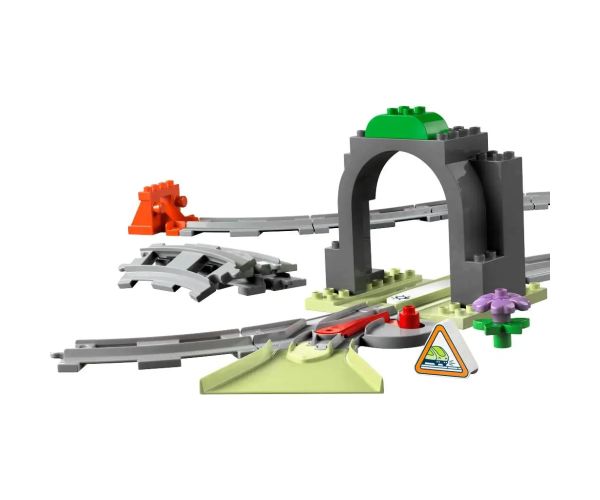 LEGO® DUPLO®: Set de accesorii pentru tunel și șine de tren (10425)