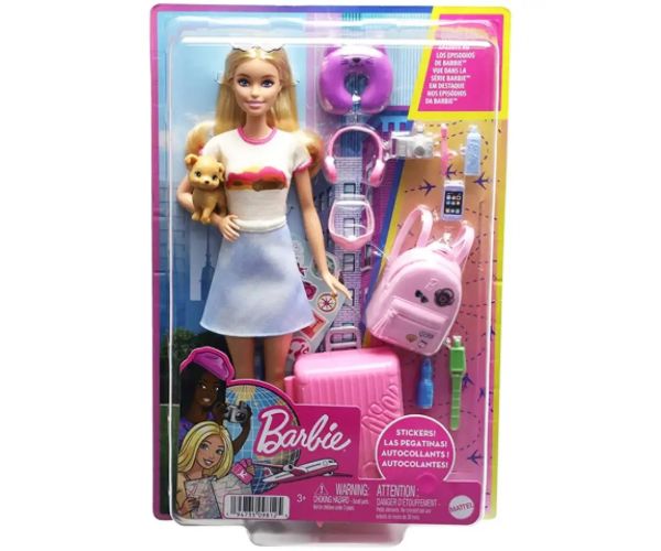 Barbie®: Dreamhouse Adventures păpușă Barbie călătoare cu accesorii - Mattel