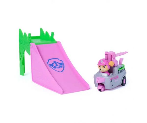 Paw Patrol Dino Movie - Vehicule acrobatic răsturnat Skye - Spin Master