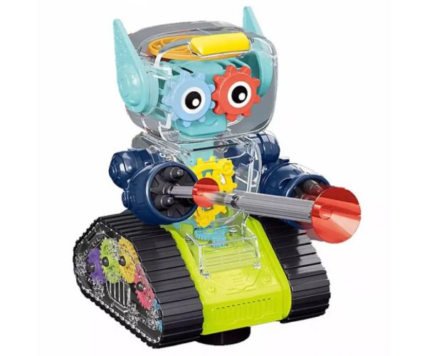 GearWheel robot de luptă iluminat cu lansator două variante