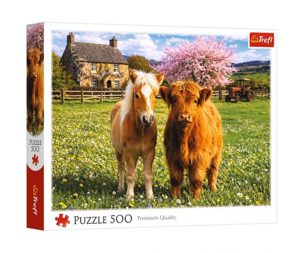 Prietenii de pe fermă puzzle de 500 de piese - Trefl
