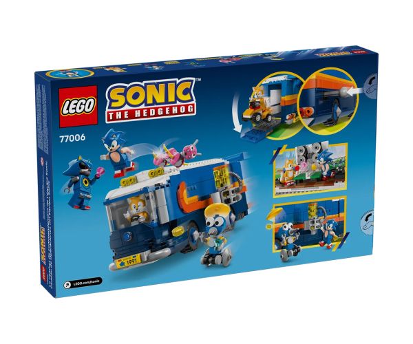 LEGO® Sonic the Hedgehog™: Baza vehiculului echipei lui Sonic (77006)