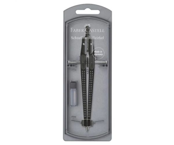 Faber-Castell: GRIP set compas culoare neagră