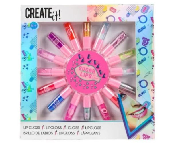 Canenco: Create It! Mini luciu de buze 16 bucăți set