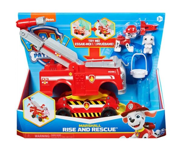 Paw Patrol: Rise and Rescue Marshall vehicul care transformă cu figurină - Spin Master