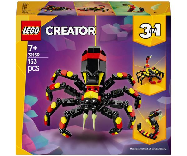 LEGO® Creator: Animale sălbatice: Păianjen plin de surprize (31159)