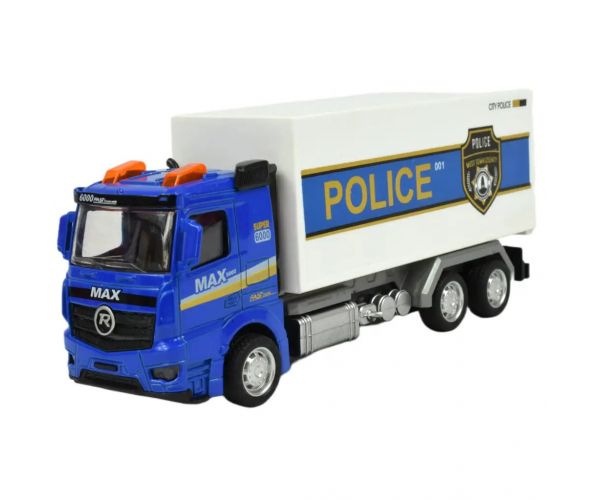 Police Set: camion politie cu lumina si sunet in diverse versiuni 19cm 1 bucată
