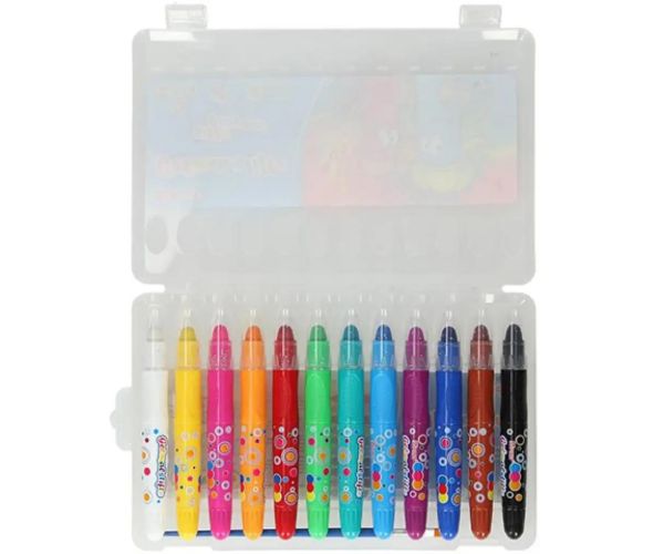Spirit: Silky cretă cerată în suport plastic 12 bucăți set