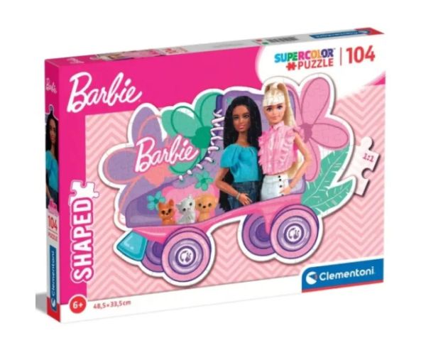 Patine cu rotile Barbie Supercolor 104 bucăți puzzle - Clementoni