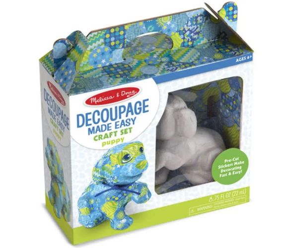 Set de decoupage cățeluș - Melissa & Doug