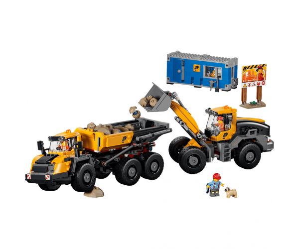 LEGO® City: Excavație și camion cu platformă basculantă (60494)