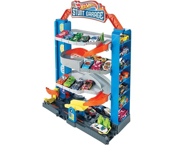 Hot Wheels Stunt Garage set pistă cu mașinuță - Mattel