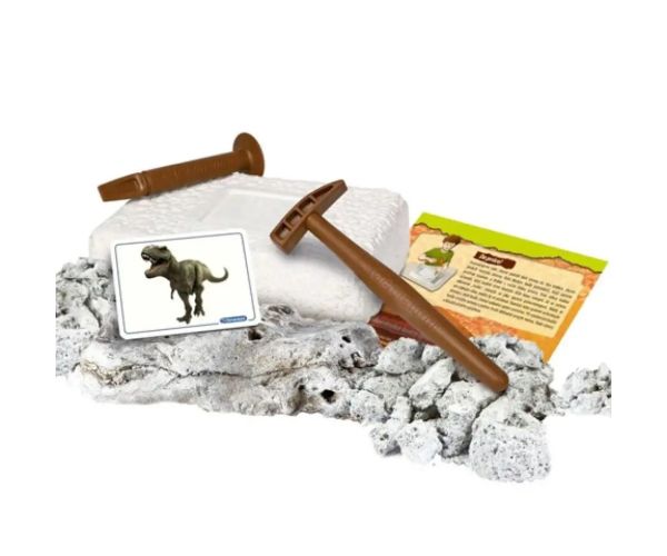Science&Play: Archeofun T-rex și Triceratops luminează set de arheolog - Clementoni