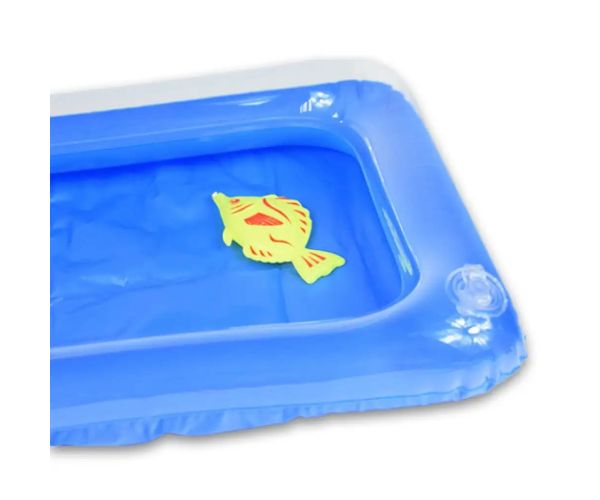 Jucărie de pescuit cu piscină gonflabilă și undiță telescopică