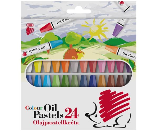 ICO: cretă pastel ulei 24 bucăți