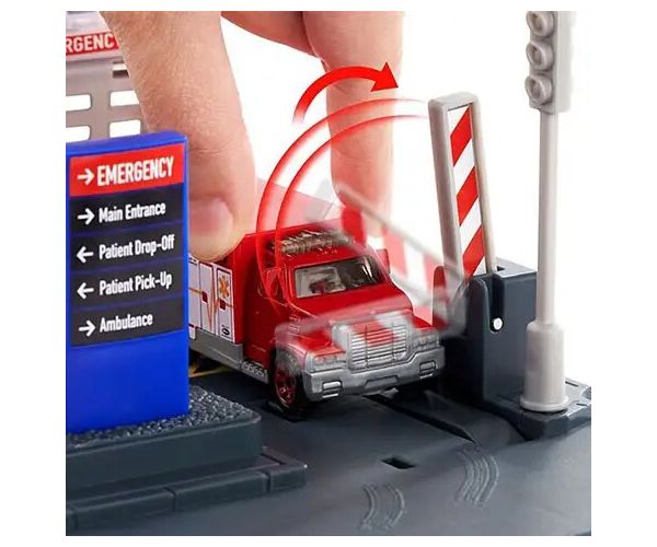 Matchbox: Action Drivers Elicopter stație de salvare set de joacă - Mattel