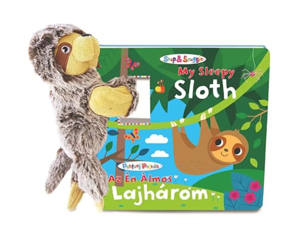 Pattanj pluș prieten cu carte - Leneșul meu somnoros (limba maghiară)