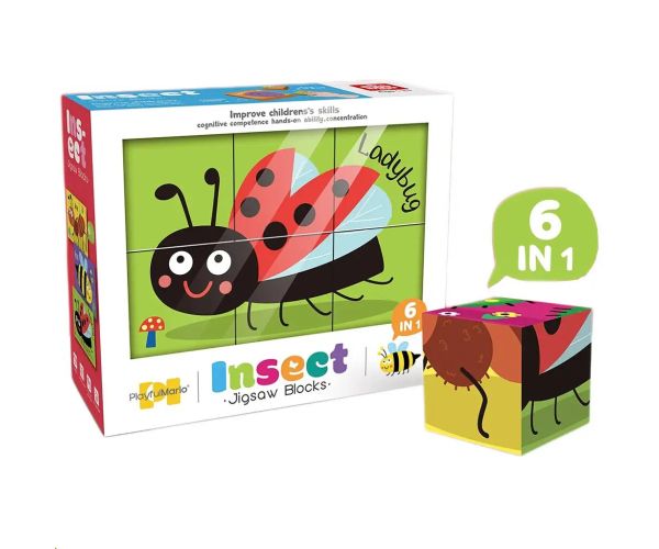 6 în 1 cub de poveste - Insecte