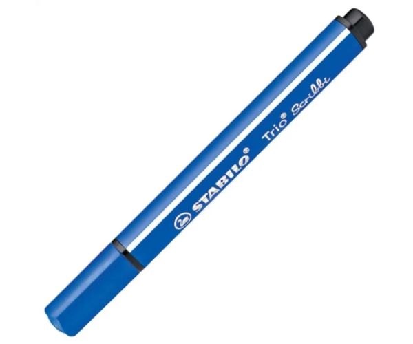 Stabilo: Trio Scribble triunghi marker culoarea albastră
