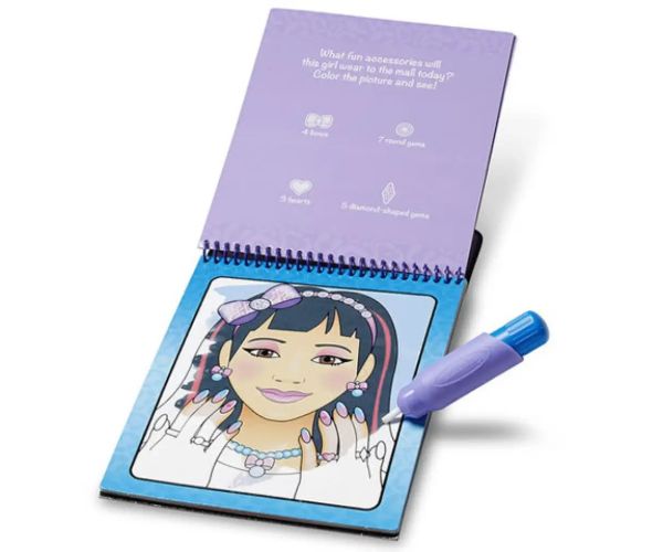 Joc creativ de desenat cu apă pentru machiaj și manichiură - Melissa & Doug