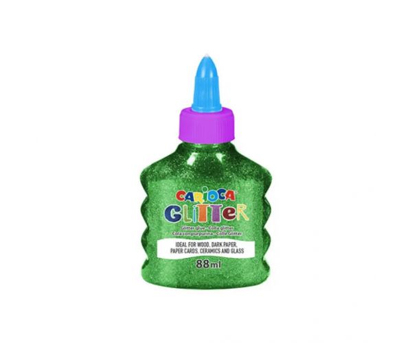 Lipici lichid strălucitor spark culoare verde 88ml - Carioca
