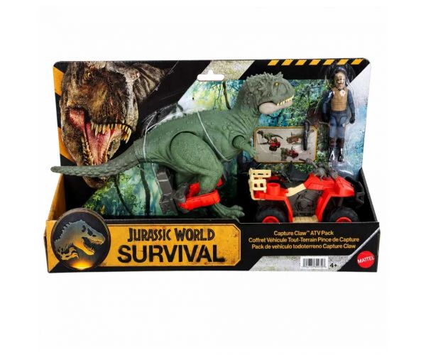 Jurassic World: Set de joc Quad cu prindere de dinozauri - Mattel