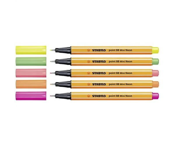 Stabilo: Point 88 Mini neon set 5 bucăți