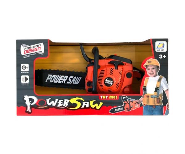 Power Saw jucărie electronică cu sunete şi lumini culoarea portocalie