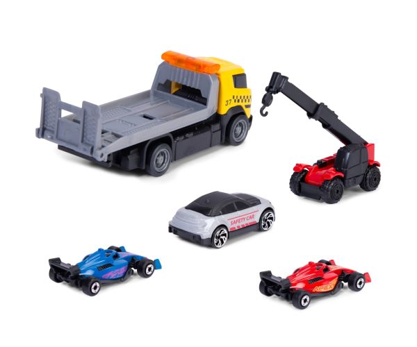 Set de mașini de curse Formula Racer cu mașină de transport în două variante 1 buc – Dickie Toys