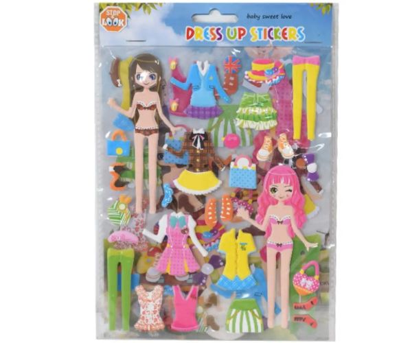 Dress Up Stickers set abțibild în patru variante