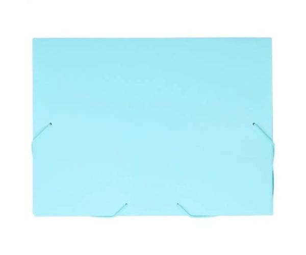 Spirit: Pastel albastru mapă pentru caiete cu elastic A4 cu o grosime de 30mm