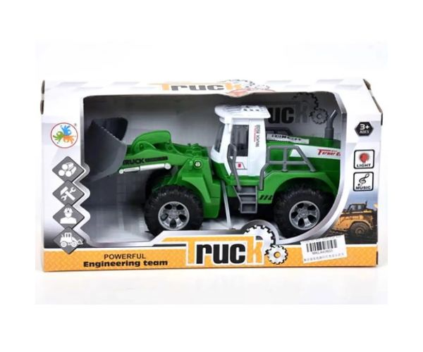 Truck: buldozer vehicul de muncă, sunete și lumini 20cm