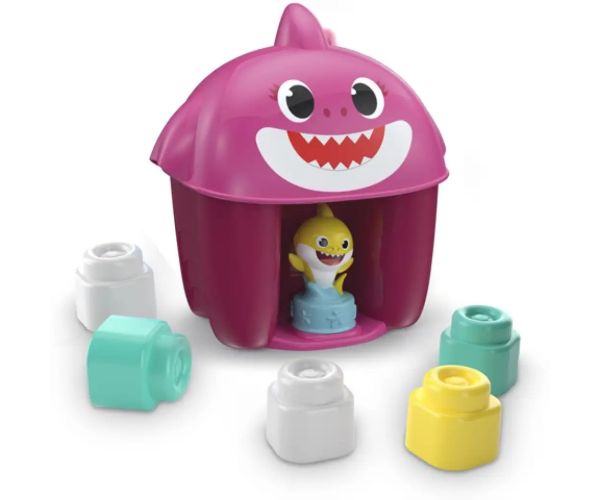 Baby Shark cuburi de construcție cu figurină mai multe variante - Clementoni