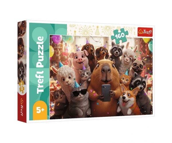 Capybara selfie puzzle de 160 de piese - Trefl