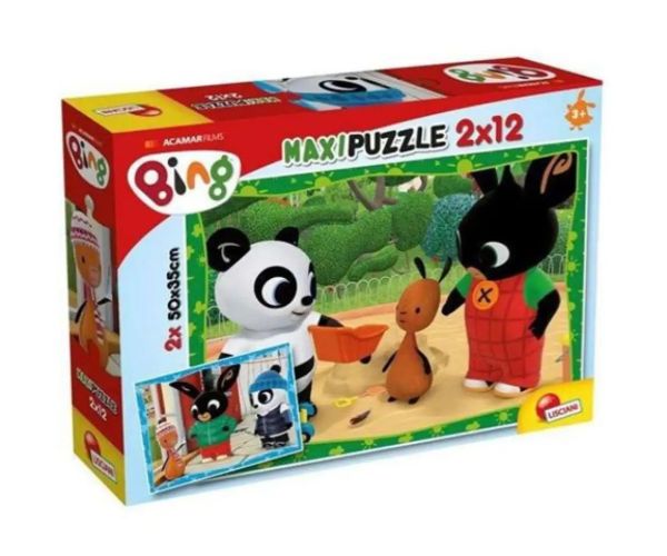 Bing și prietenii: Iarna-vara 2x12 bucăți maxi puzzle