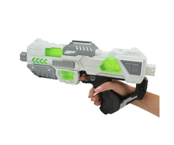 Space Series: Armă spațială cu suport, lumină și sunet 40cm