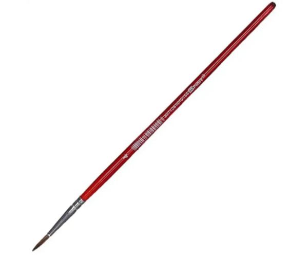 Spirit: Pensulă vârf ascuțit cu mâner lemn culoarea roșie mărimea 4 1bc