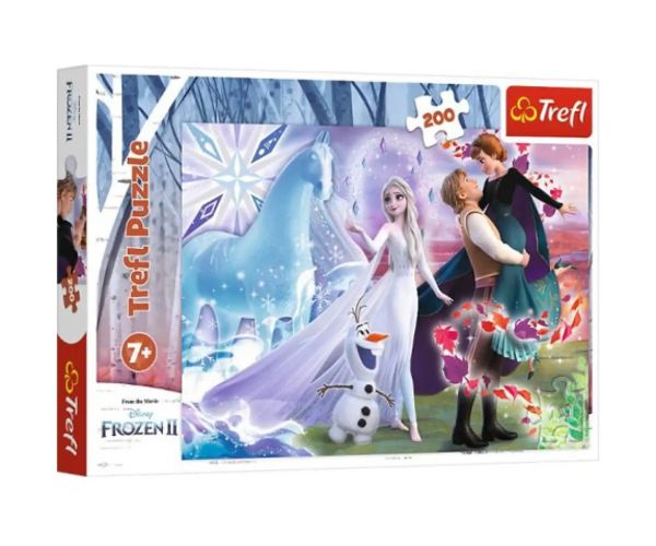Înghețată 2: Surorile magice puzzle de 200 de piese -Trefl