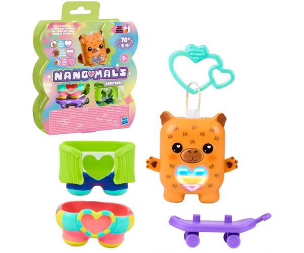 Nano-mals: Figurina interactivă electronică capybara – Hasbro