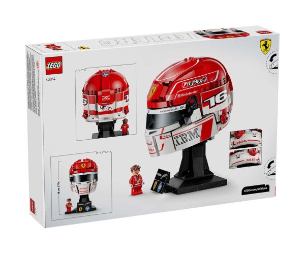 LEGO® Editions: Cască Scuderia Ferrari HP Charles Leclerc (43014)