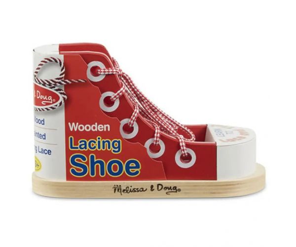 Wooden Lacing Shoe jucărie lemn - Melissa & Doug