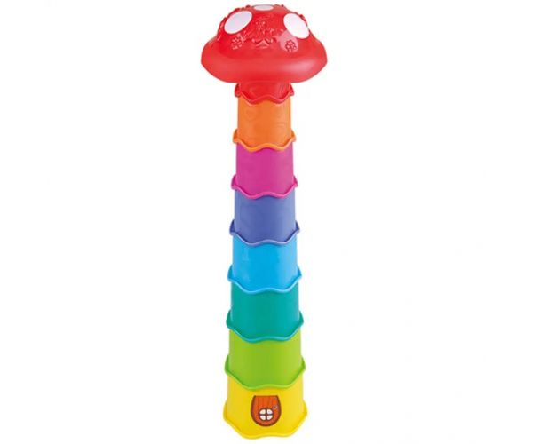 Playgo: Joc de construit turn cu bile