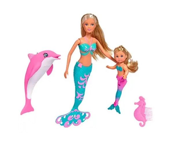 Steffi Love: Păpușa sirenă Evie și delfin - Simba Toys