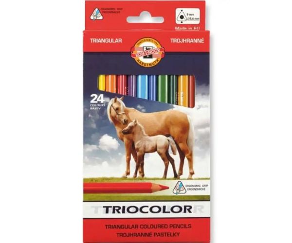 ICO: Koh-I-Noor 3144 Triocolor creioane colorate 24 bucăţi
