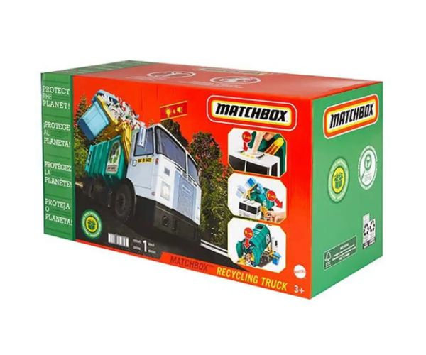 Matchbox: Camion de colectare selectivă a deșeurilor - Mattel