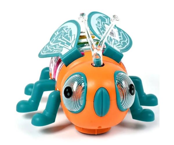Bee, albinuța fericită cu lumini și funcție de mișcare 17cm